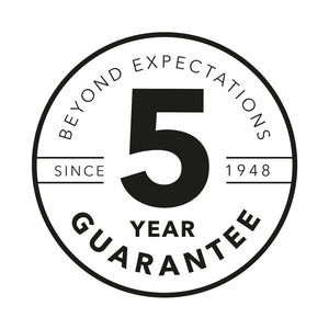 Logo of 5 year guarantee